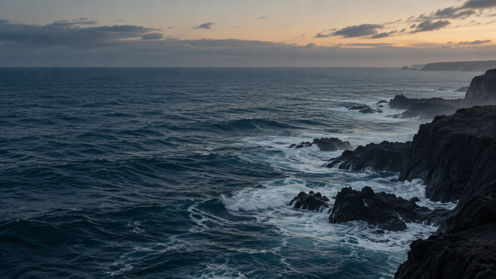 Atlantic coast and sea